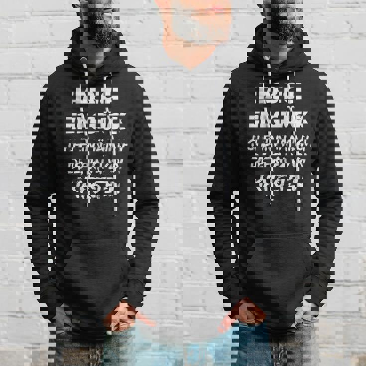 Habe Ich Ein Glück [German Language] [German Language] Black Hoodie Geschenke für Ihn